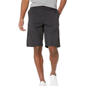 Lee Men's Mission Flat-Front Shorts, Black, 42 waist